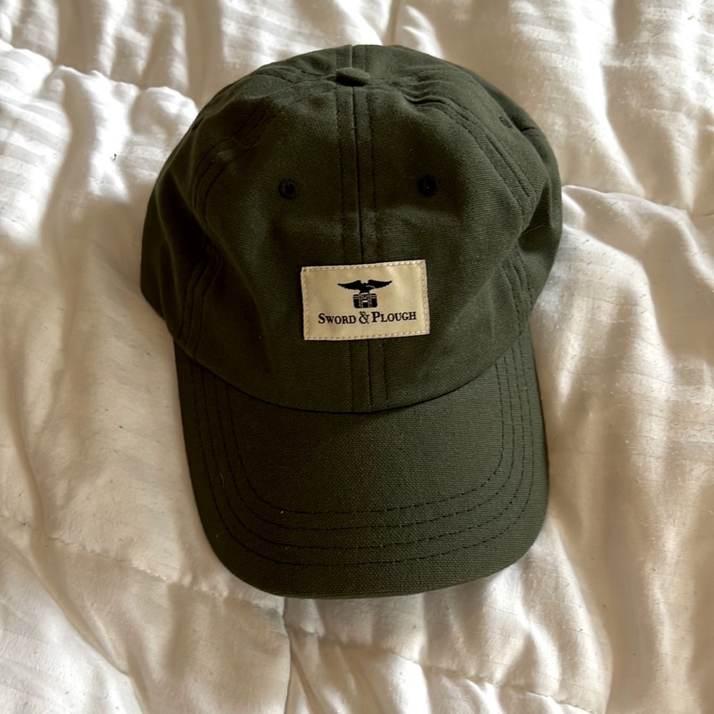 Sword & Plough Olive Baseball Cap
